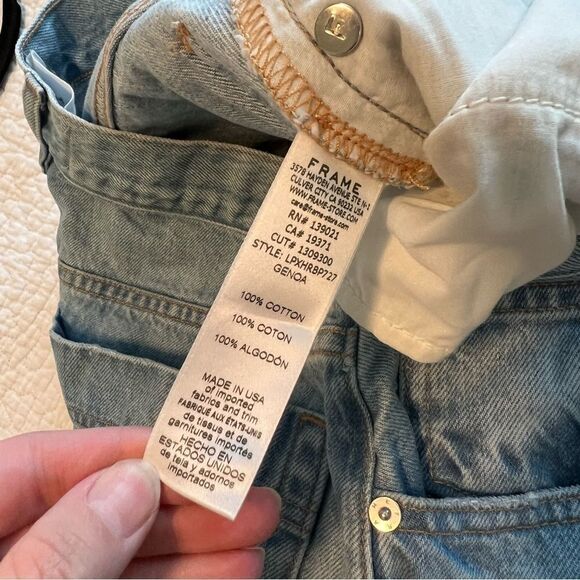 NWOT Frame High Rise Baggy Pocket Jeans Revolve Light Wash 31 - Picture 9 of 13